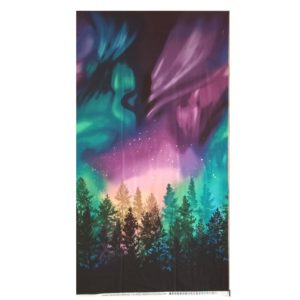 Panel C8456 Evergreens with Northern Lights